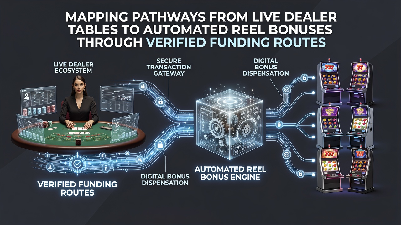 Diagram of verified funding routes linking table game wins to slot bonus activation