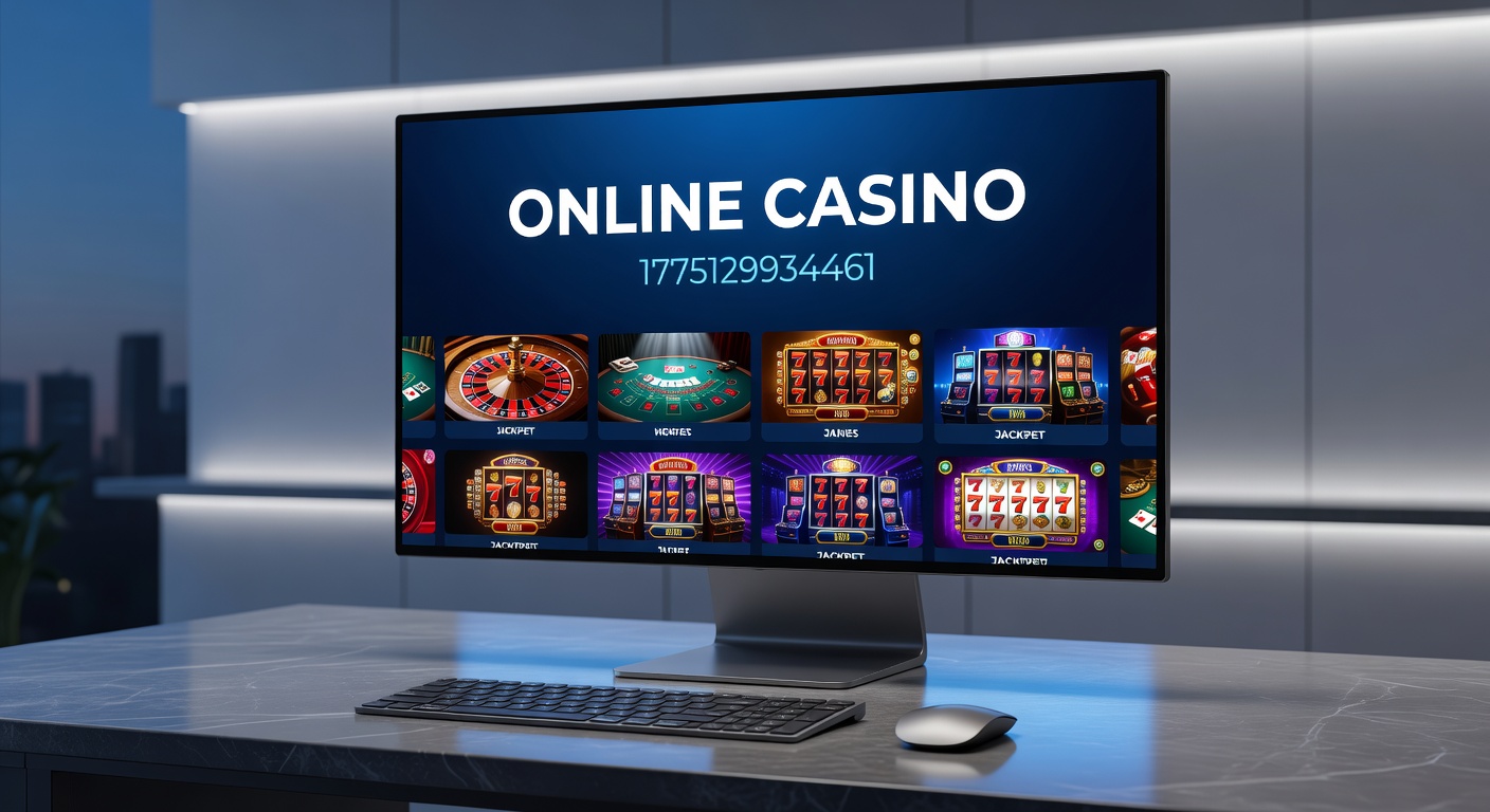 Vibrant digital casino scene with spinning slots, roulette tables, and live dealer streams blending virtual and real elements