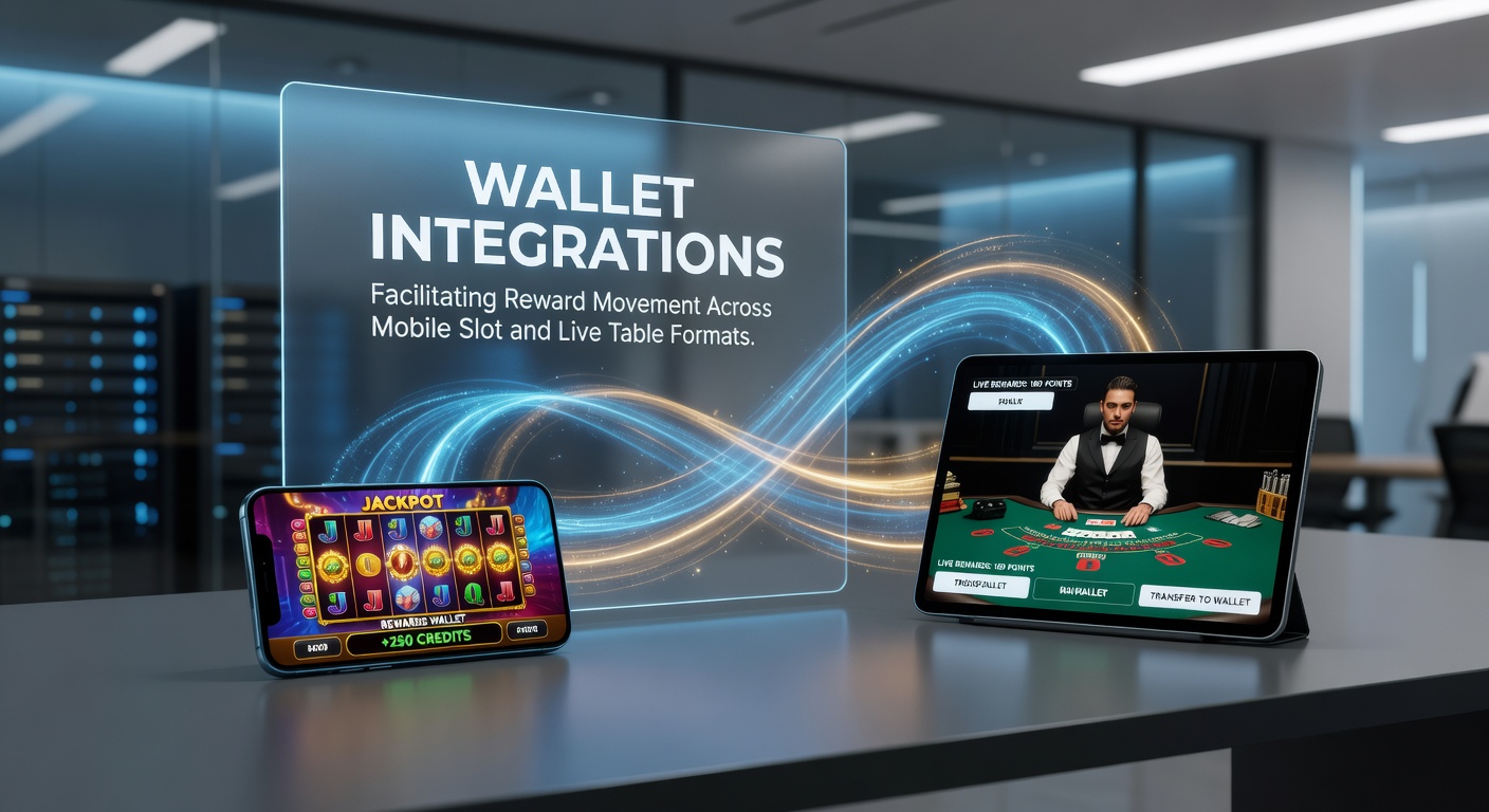 Live dealer table view with overlaid wallet balance showing transferred slot rewards