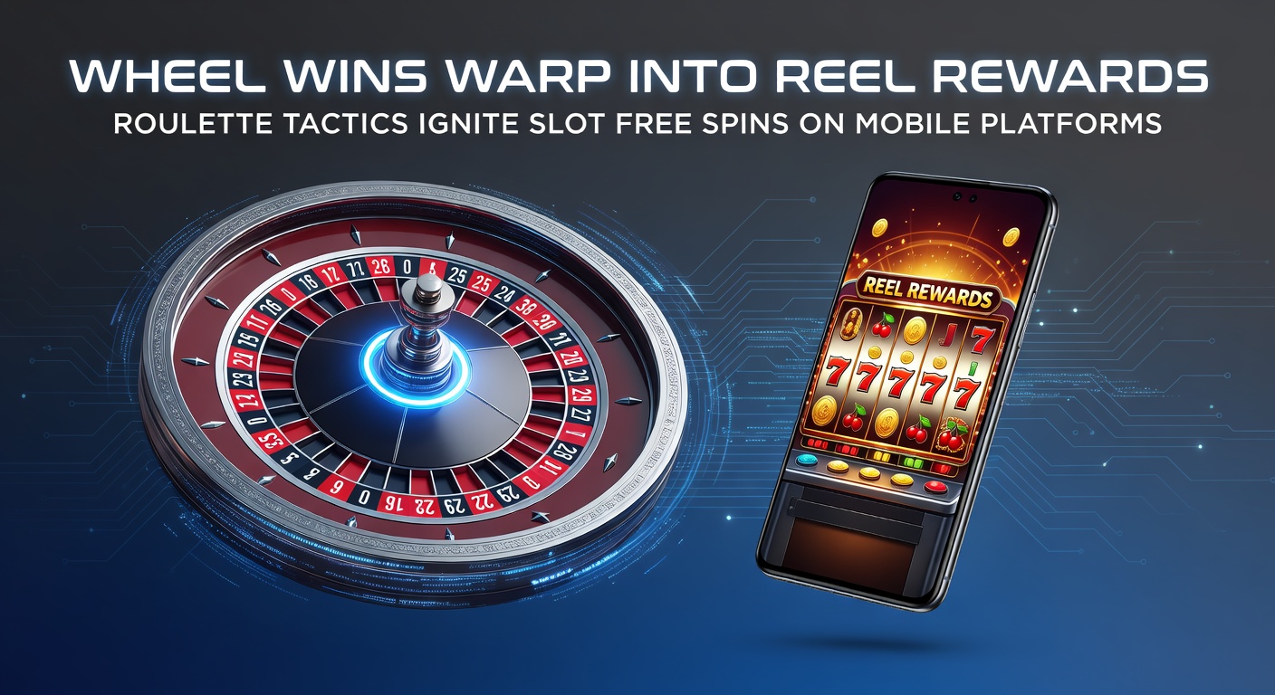 Dynamic roulette wheel spinning with slot reels lighting up in the background, symbolizing the transition from table wins to mobile slot rewards